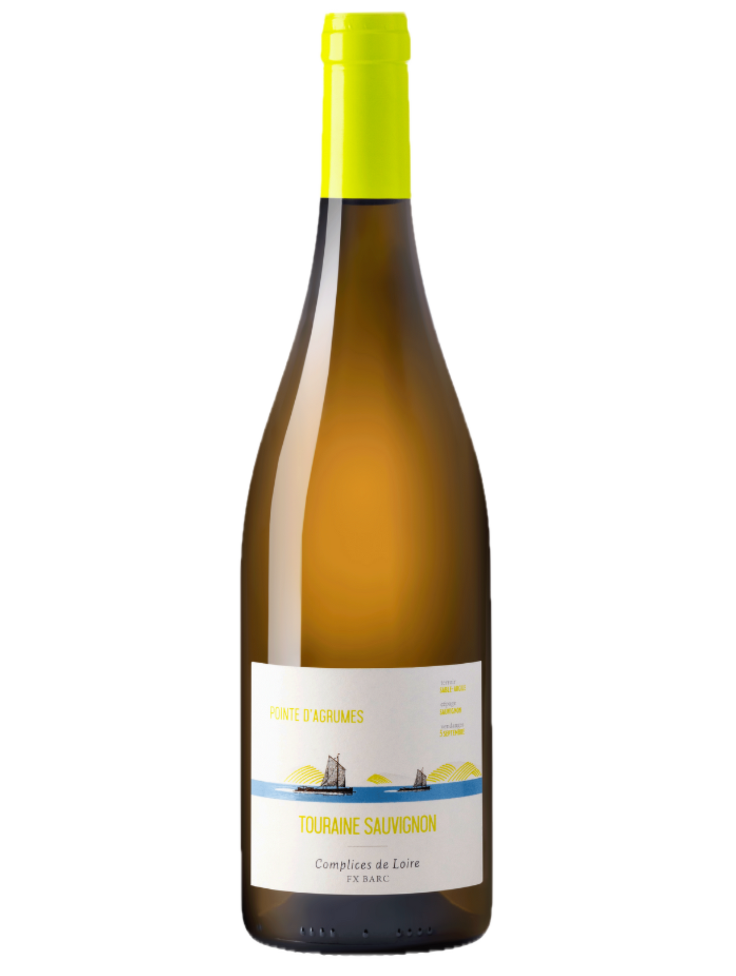 Complices de Loire | Touraine Sauvignon Blanc AOC "Pointe d'Agrumes" | 0,75L | 2024 | Frankrijk | Loire